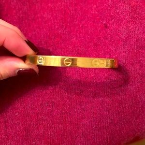 Authentic special ed plated Charles Revson Aldo Cipullo Cartier Love Bracelet